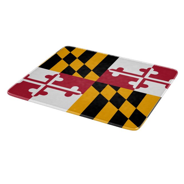 Dynamische Maryland-Staatsflagge Schneidebrett (Ecke)