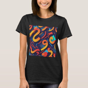 Dynamische mehrfache Wörter - typografisches Rhyth T-Shirt