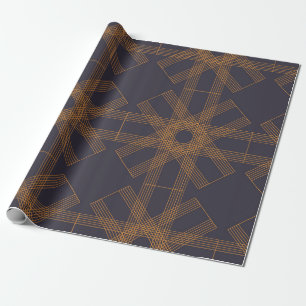 Dynamische, moderne, coole, abstrakte Linienmuster Geschenkpapier