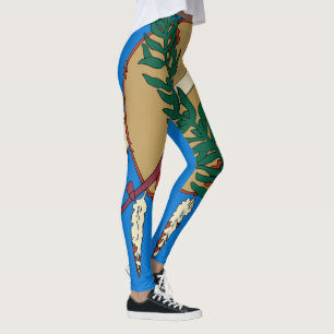 Dynamische Oklahoma-Staats-Flaggen-Grafik auf a Leggings
