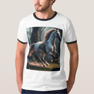 Dynamische Running Horse T - Shirt - sportlich & s