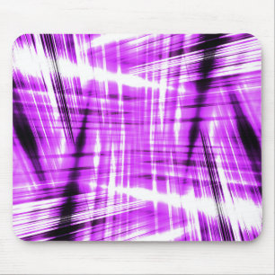 Dynamische schwarze und lila Streifen Mousepad