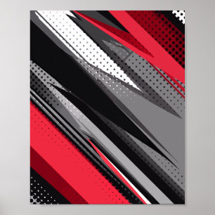 Dynamische Streifen Poster