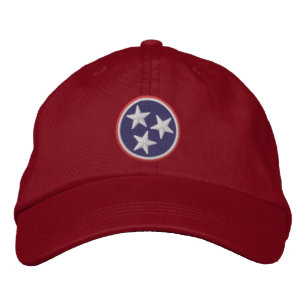 Dynamische Tennessee-Staats-Flaggen-Grafik an Bestickte Baseballkappe