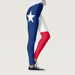 Dynamische Texas-Staats-Flaggen-Grafik auf a Leggings