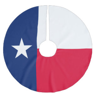Dynamische Texas-Staats-Flaggen-Grafik auf a Polyester Weihnachtsbaumdecke