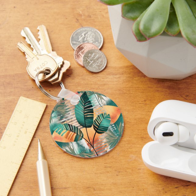 Dynamische Tropen-Woge Schlüsselanhänger (Schreibtisch)