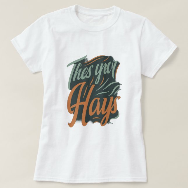 Dynamische Typografie-T - Shirt (Design vorne)