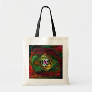 Dynamische Verbindungen Abstrakt Art Monogram Bag Tragetasche