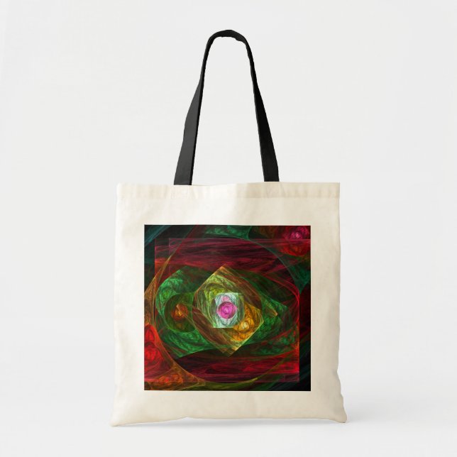 Dynamische Verbindungen Abstrakt Art Tote Bag Tragetasche (Vorne)