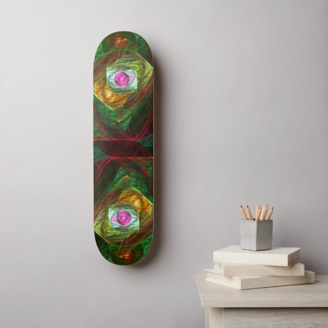 Dynamische Verbindungen Abstrakte Art Skateboard (Wandkunst)