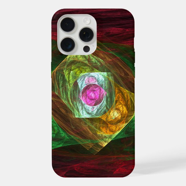 Dynamische Verbindungen Abstrakte Kunst iPhone Hülle (Rückseite)