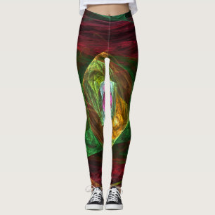 Dynamische Verbindungen Abstrakte Kunst Leggings