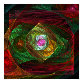Dynamische Verbindungen Abstrakte Kunst Poster