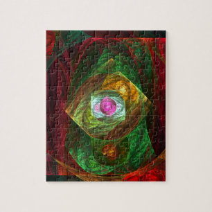 Dynamische Verbindungen Abstrakte Kunst Puzzle
