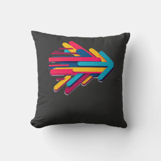 Dynamischer Abstract-Pfeil-Geschwindigkeitsgrafik- Kissen