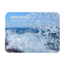Dynamischer Adriatischer Meeresspritzer in Petrova Magnet