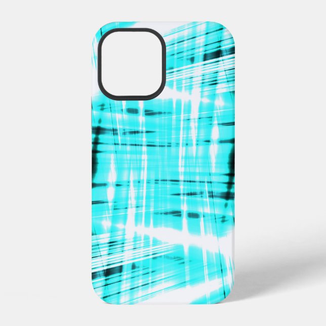 Dynamischer blauer gestreifter Hintergrund Case-Ma iPhone Hülle (Rückseite)