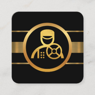 Dynamischer Chauffeur Quadratische Visitenkarte