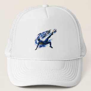 Dynamischer Fußballspieler 2026 Grafik Trucker Hut Truckerkappe