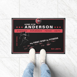 Dynamischer Läufer, der ideale Fitnessraum für Fit Fußmatte