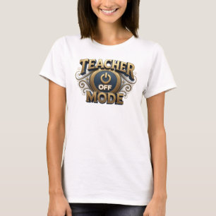 Dynamischer Orange TEACH MODE OFF Kunstdruck T-Shirt