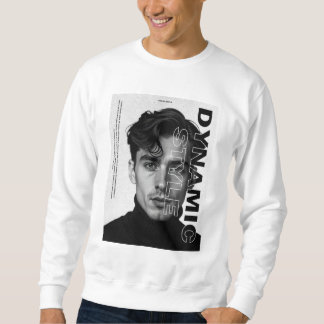 Dynamischer Stil - monochrome Porträtgestaltung Sweatshirt