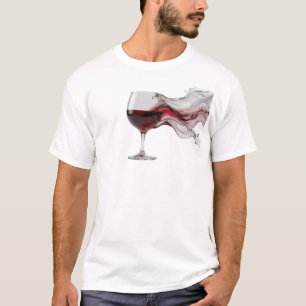 Dynamisches ABSTRACT WINE Visuelles Design T-Shirt