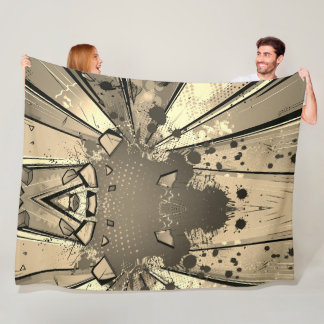 Dynamisches Abstrakt Art Throw Blanket Fleecedecke
