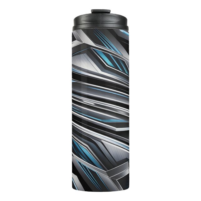 Dynamisches abstraktes Design von ineinandergreife Thermosbecher (Vorderseite)