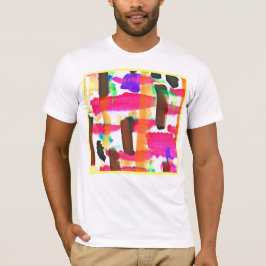 Dynamisches Abstraktes Kunstmuster T-Shirt