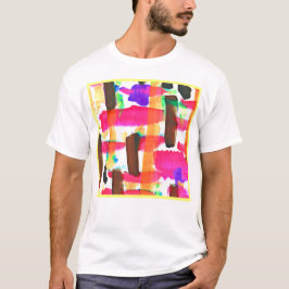 Dynamisches Abstraktes Kunstmuster T-Shirt