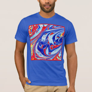 Dynamisches Abstraktes Muster T-Shirt