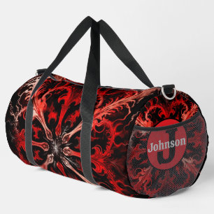 Dynamisches abstraktes Sporttaschen-Monogramm pers Duffle Bag