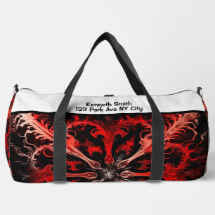 Dynamisches abstraktes Sporttaschen-Monogramm pers Duffle Bag