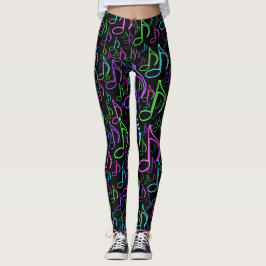 Dynamisches Achtelnote-gelegentliches Muster des Leggings
