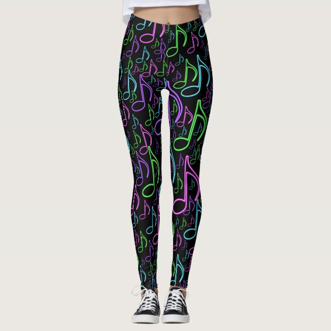 Dynamisches Achtelnote-gelegentliches Muster des Leggings (Vorderseite)
