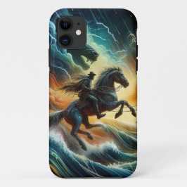 Dynamisches Duo: Stormy Horseback Adventure Case-Mate iPhone Hülle