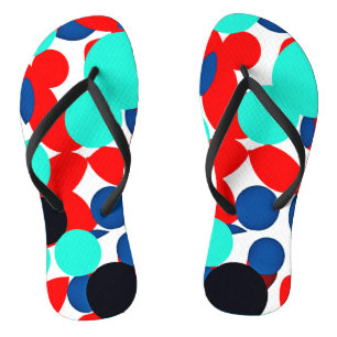Dynamisches Farbenspiel-Stil-Muster Flip Flops