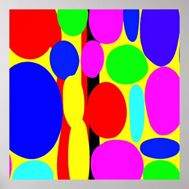 Dynamisches farbiges Design Poster (Vorne)