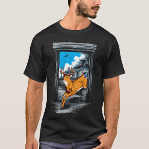 Dynamisches Galoppierendes Pferd Freiheit Grafik T T-Shirt
