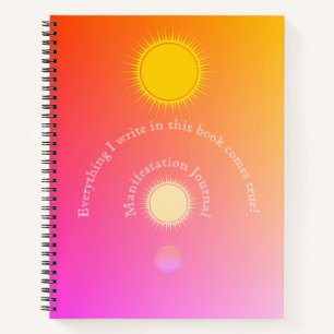 dynamisches Manifestationsblatt  Notizbuch