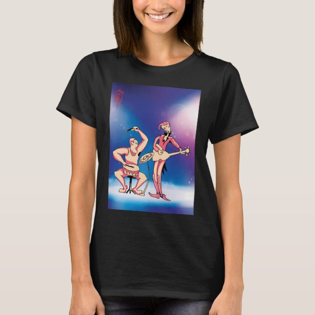 Dynamisches musikalisches Duo T-Shirt (Vorderseite)