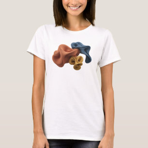 Dynamisches Pink ABSTRACT ART Grafik T-Shirt