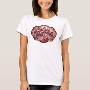 Dynamisches Pink WEINPROBE Künstlerisches Motiv T-Shirt