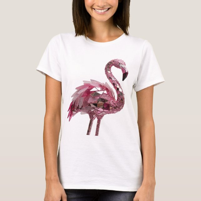 Dynamisches Silber ABSTRACT ART Statement Design v T-Shirt (Vorderseite)