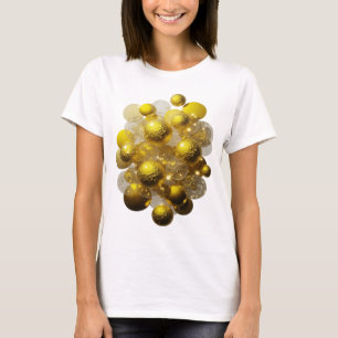 Dynamisches Silber GOLDENE GLITZERBALLEN DES LICHT T-Shirt