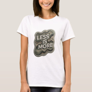 Dynamisches Silber LESS IS MORE Wearable Art T-Shirt