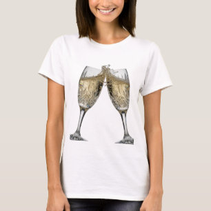 Dynamisches Silber PROST AUF DIE GUTE GESUNDHEIT S T-Shirt