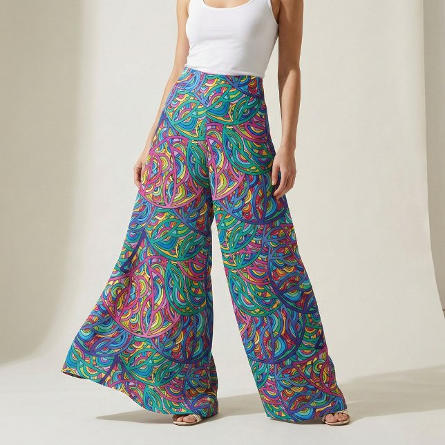 Dynamisches Urban Waves Abstraktes Muster Stoff (Von Creator hochgeladen)